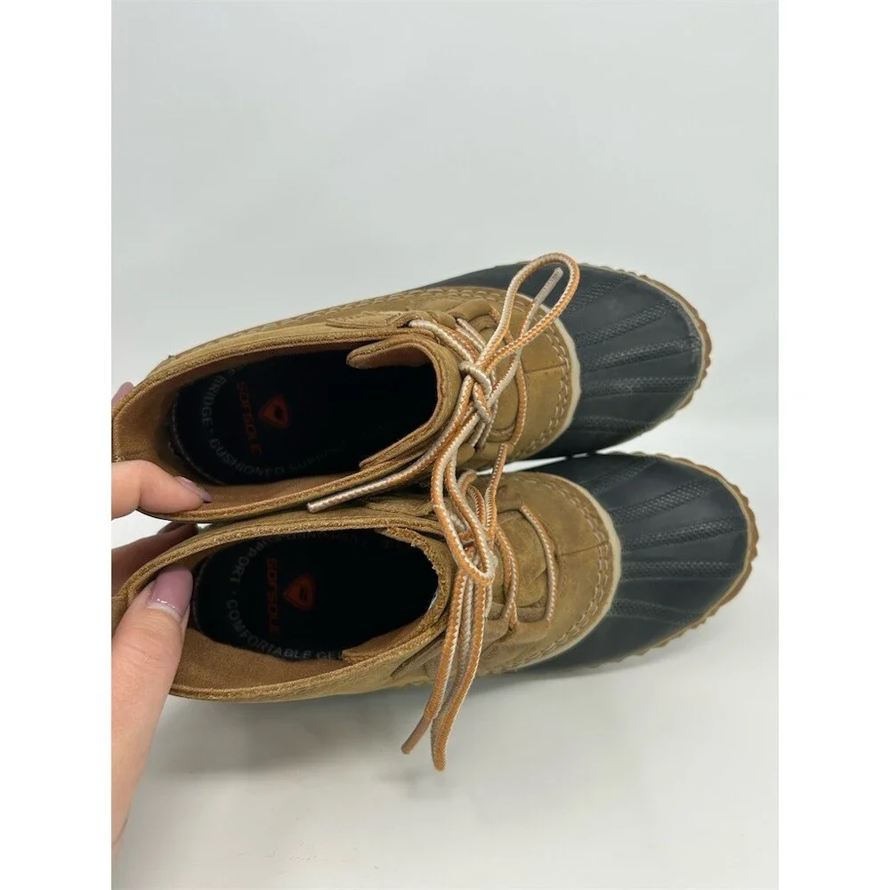 Sorel Out N About Duck Boots Womens Brown Waterproof Lace-Up Ankle Size 7.5